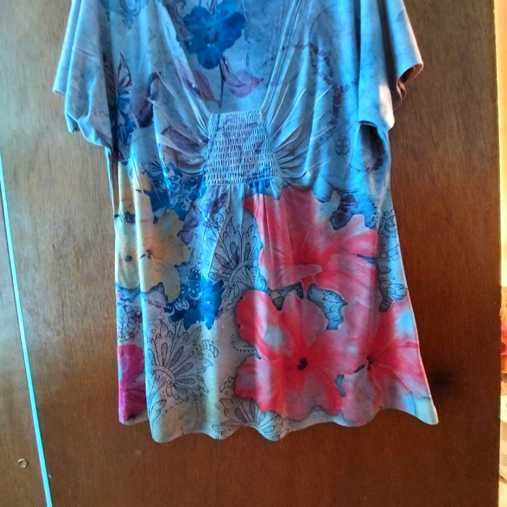 One World colorful and comfy top.